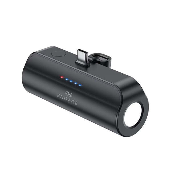 Engage 5000mAh USB-C Ultra Compact Power Bank With Flashlight (18W)