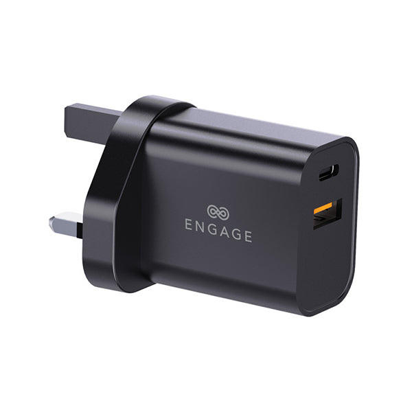Engage Dual Port 30W GaNii PD Fast Charger/Adapter With Interchangeable Adapter
