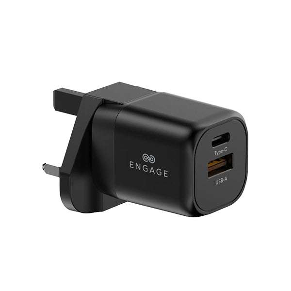 Engage Dual Port 20W PD Fast Charger/Adapter With Interchangeable Adapter