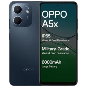 Buy OPPO A5x NFC (4GB+128GB) Midnight Blue color at M&E Store in Kuwait