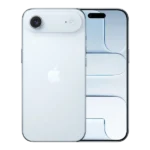 Apple iPhone Air front and back view Sky blue