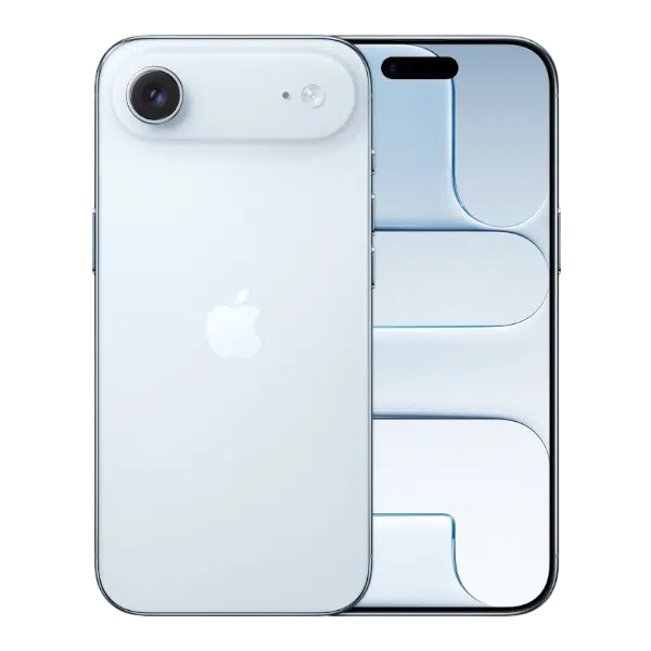 Apple iPhone Air Sky blue Apple iPhone Air front and back view Sky blue