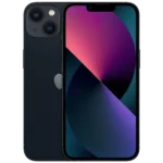 Apple iPhone 13 256GB (Middle East Version) front and back view of Midnight
