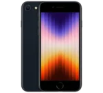 front view of Apple iPhone SE 5G 3rd Gen Midnight Colour