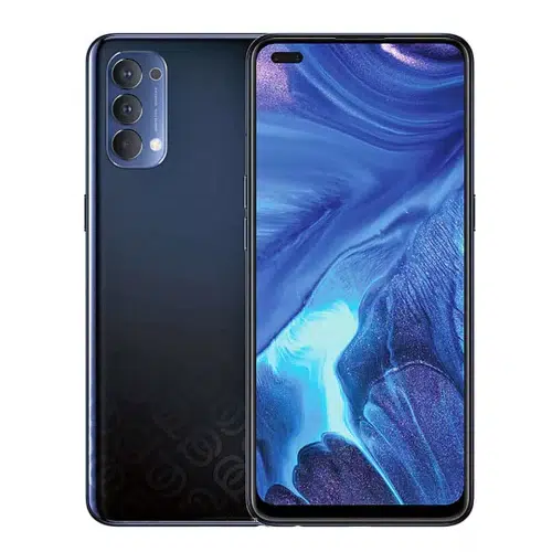 Buy OPPO Reno4 (8GB RAM +128GB Storage) black color at M&E Store in Kuwait