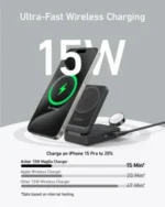 Anker MagGo Wireless Charging Station (Foldable 3-in-1) - Image 4