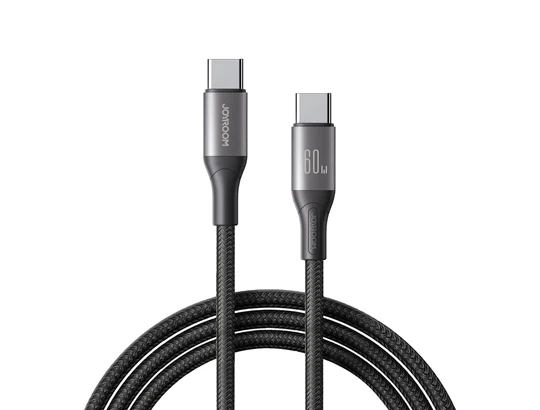 Joyroom S-A28 Flash Series 60W Fast Charging Data Cable (Type-C to Type-C) 2m- Black Buy Joyroom S-A28 Flash Series 60W Fast Charging Data Cable (Type-C to Type-C) 2m- Black at M&E Store in Kuwait