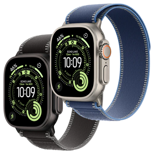 Apple Watch Ultra 3 GPS + Cellular, 49mm - Titanium Case with Trail Loop Buy Apple Watch Ultra 3 GPS + Cellular, 49mm - Titanium Case with Trail Loop at M&E Store in Kuwait