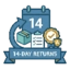 14 Days Retuen Icon
