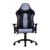 Front view of Cooler Master Caliber R3 Black gaming chair with grey panels