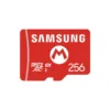 Red Samsung 256GB microSD Express card with Mario emblem for Nintendo Switch 2