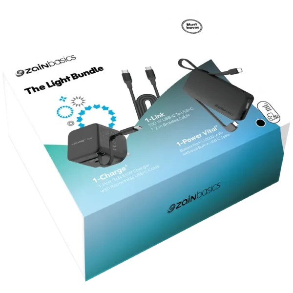 Zain Basics Essentials Light Accessories Bundle by Momax – product view