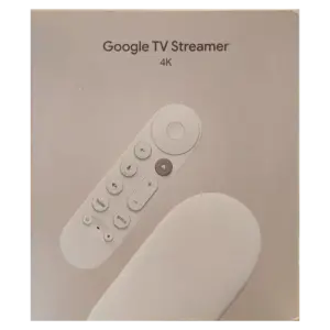 Google TV Streamer (4K) 32GB with Voice Remote – Porcelain