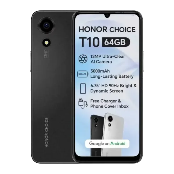 HONOR CHOICE T10 4GB/64GB — HONORCHOICET10Black | هونر CHOICE T10 4GB/64GB — صورة المنتج