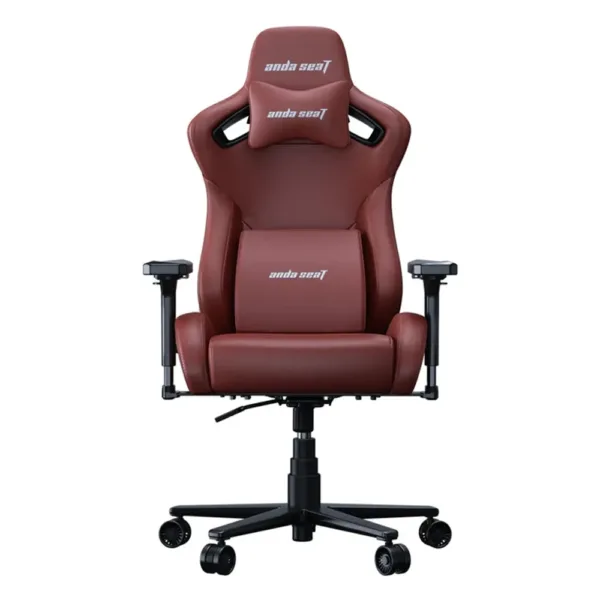 Front view of AndaSeat Kaiser Frontier XL gaming chair in Maroon
