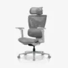 Angled front view of AndaSeat X-Air Pro mesh gaming chair in Ash Grey