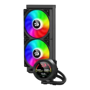 Redragon CCW-1019 ARGB 240 mm Liquid CPU Cooler with Temperature Display product image
