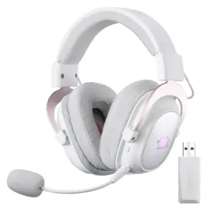 Redragon ZEUS H510 Pro Tri-Mode RGB Gaming Headset – White
