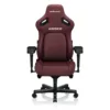 Front view of AndaSeat Kaiser 4 XL Maroon gaming chair with black armrests and base