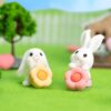 GeekShare Flower-Heart Silicone Thumb Grip Caps For Nintendo Switch 2 - Pink product image — product view 3