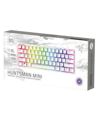 Razer Huntsman Mini 60% Optical Gaming Keyboard - Mercury White product image
