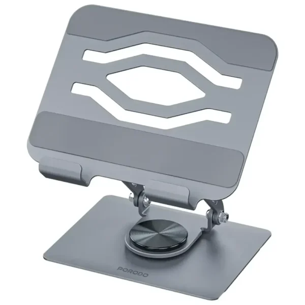 Porodo Zelo 360° Rotatable Tablet Holder with Silicone Grips - Gray product image