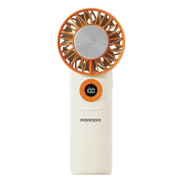 Porodo Lifestyle Chillo Wave Portable Mini Fan With Foldable Function & Non-slip Mat - Beige product image