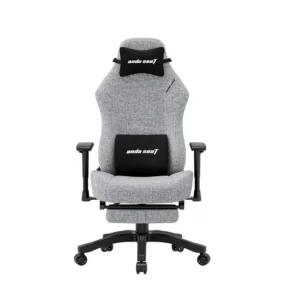 Andaseat Luna Pro Series Gaming Chair With Footrest - Grey Fabric | Buy online In Kuwait | M&E Store