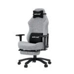 Andaseat Luna Pro Series Gaming Chair With Footrest - Grey Fabric - Image 2