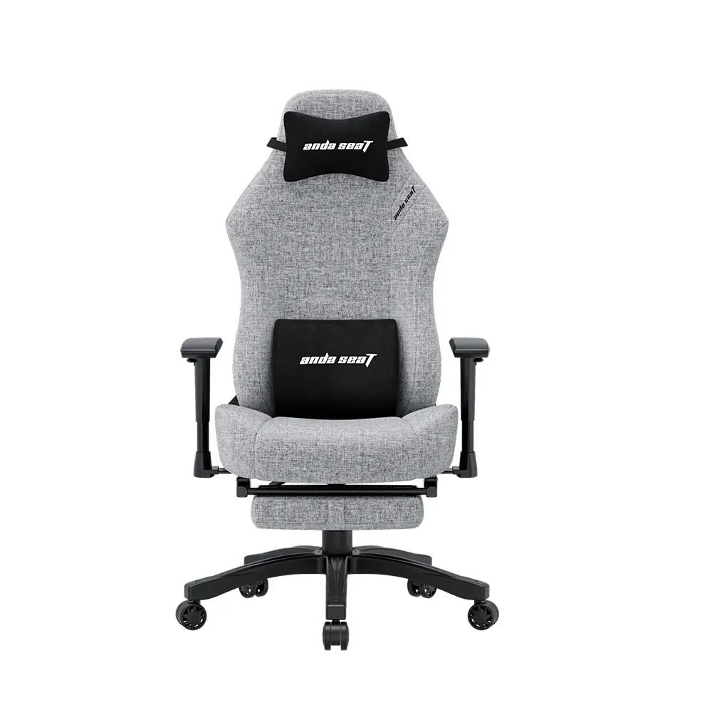 Andaseat Luna Pro Series Gaming Chair With Footrest - Grey Fabric Andaseat Luna Pro Series Gaming Chair With Footrest - Grey Fabric | Buy online In Kuwait | M&E Store