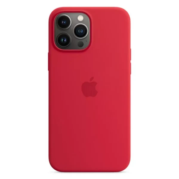 Apple iPhone 13 Silicone Case (Magsafe) - Red Apple iPhone 13 Silicone Case (Magsafe) - Image 1
