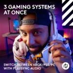 STRO A50 LIGHTSPEED Wireless Headset + Base Station - White For X /PS5 / Nintendo / PC / Mobile - Image 3