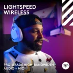 STRO A50 LIGHTSPEED Wireless Headset + Base Station - White For X /PS5 / Nintendo / PC / Mobile - Image 4