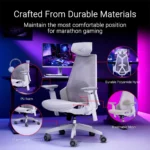 ASUS SL400C ROG Destrier Core Ergo Gaming Chair - White - Image 5