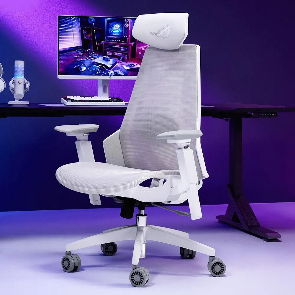 Asus Sl400C Rog Destrier Core Ergo Gaming Chair - White Asus Sl400C Rog Destrier Core Ergo Gaming Chair - White | Buy Online In Kuwait | M&E Store