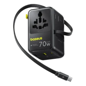 Buy Baseus EnerCore CG11 Universal Travel Adapter 2AC+2U+2C 70W online in Kuwait