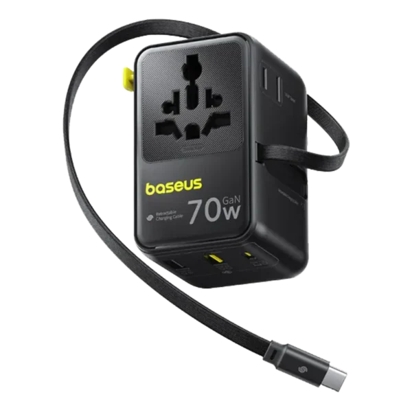Buy Baseus EnerCore CG11 Universal Travel Adapter 2AC+2U+2C 70W online in Kuwait