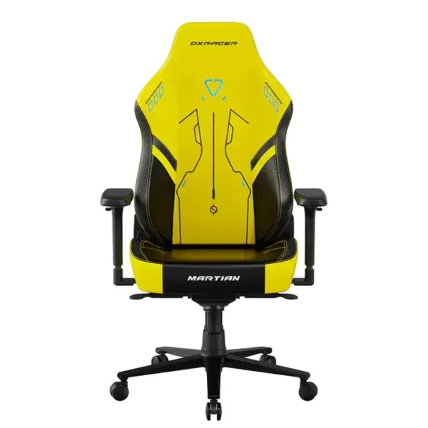 DXRacer MARTIAN Series Electric Adjustable Backrest Large Gaming Chair - Black / Yellow