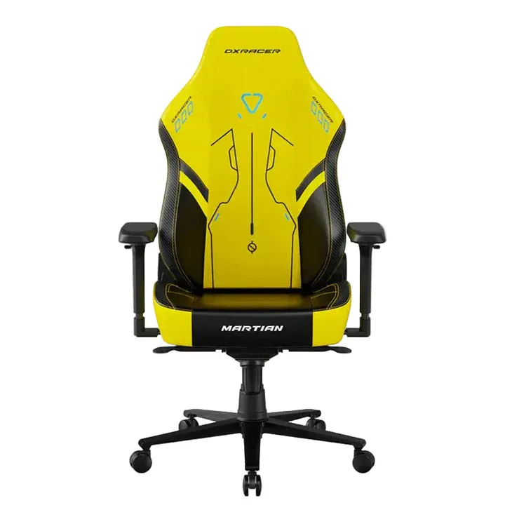 DXRacer MARTIAN Series Electric Adjustable Backrest Large Gaming Chair - Black and Yellow DXRacer MARTIAN Series Electric Adjustable Backrest Large Gaming Chair - Black / Yellow - Image 1