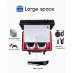 Devaso Hard Shell Travel Waterproof Case for Playstation 5 Console / Controllers / Games and Accessories / Black - Image 2