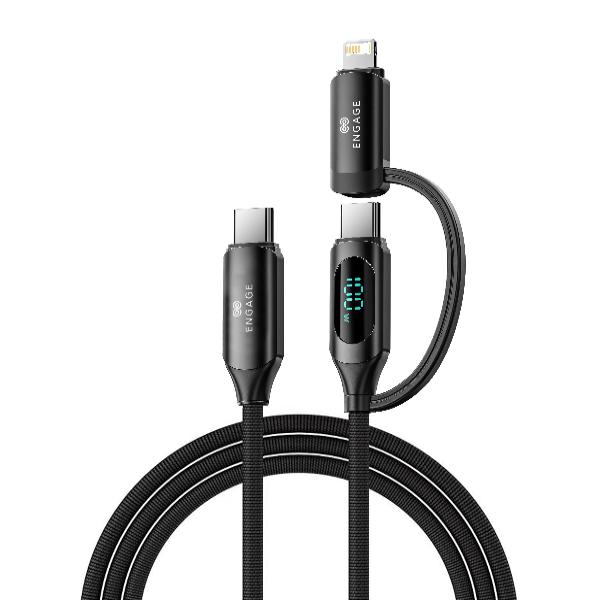 Engage Digital Display Cable USB A -C with Lightning Adp 1M