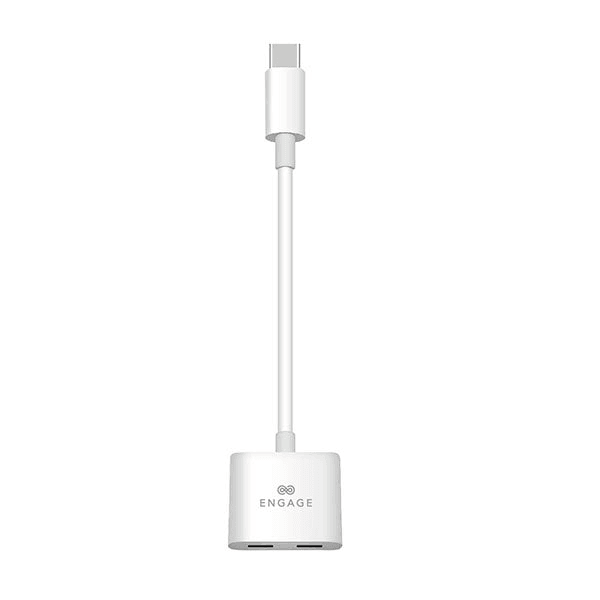 Engage PD Type-C To Dual Type-C Charging Audio Adapter Cable