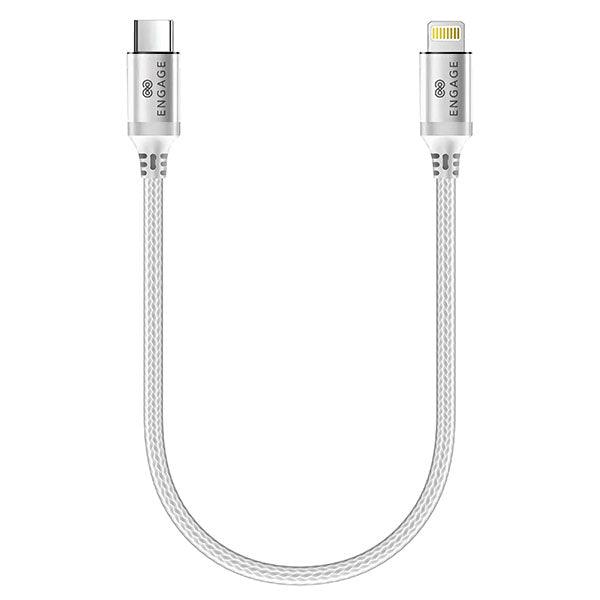 Engage Type-C To Lightning 30Cms Cable - White
