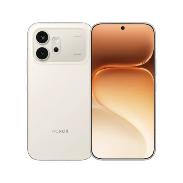 buy HONOR 600 (12GB+12GB RAM | 256) Golden White | Best Price in Kuwait | M&E Store