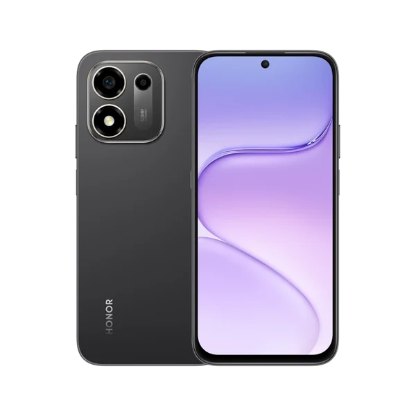 HONOR X7e Plus 5G (8GB RAM + 256GB Storage) - velvet-black-front-back Buy HONOR X7e Plus 5G (8GB RAM + 256GB Storage) - velvet black Online in Kuwait