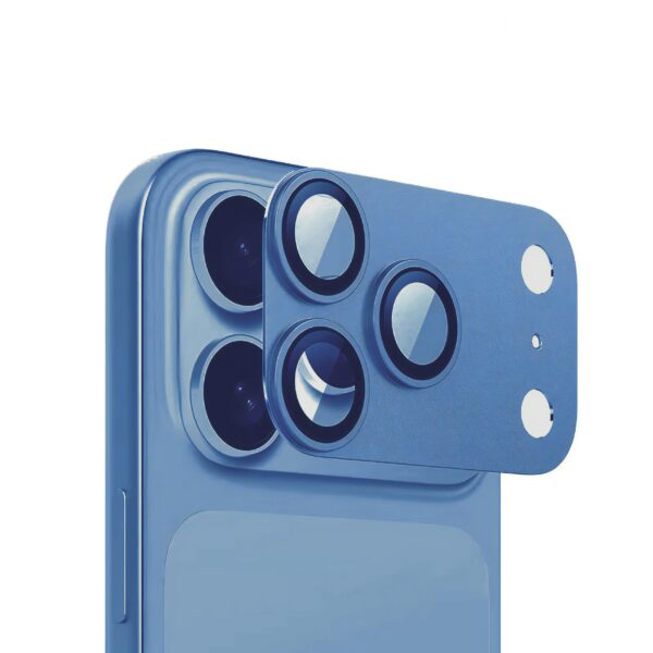 iEngage iPhone 17 Pro Titanium Alloy Frame Camera Lens (Deep Blue)