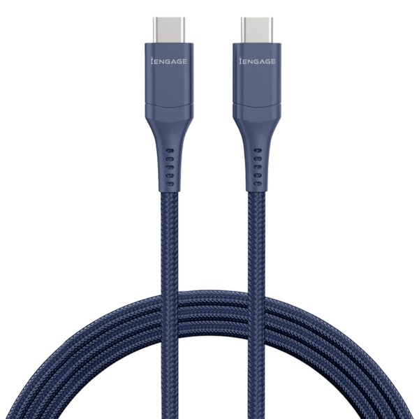 iEngage Fast Charging 240W USB-C To USB-C Cable (Blue)