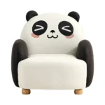 Linsy Kids Mini Sofa Chair - Black & White - Image 3