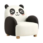 Linsy Kids Mini Sofa Chair - Black & White - Image 2