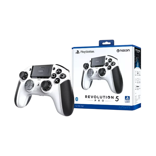 Nacon Revolution 5 Pro Wireless Controller PS4_PS5 – White 2 Nacon Revolution 5 Pro Wireless Controller PS4/PS5 – White | Buy Online in Kuwait | M&E store